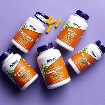 NOW Supplements, Ashwagandha (Withania somnifera)450 mg (Standardized Extract), 180 Veg Capsules