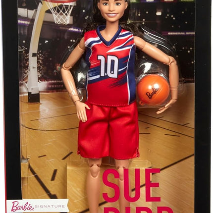 Barbie Signature Doll, Sue Bird with No. 10 Uniform Clothes & Basketball Accessory