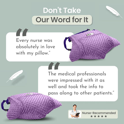 MOYOAMA 2 Pcs Hysterectomy Pillow Set - Incl 1 Gel Pack for Soothing Relief - Hysterectomy Recovery Must Haves After C Section,Post Surgery Pillow,Abdominal Surgery Recovery Pillow,Hysterectomy Gifts