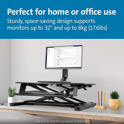 Kensington Smartfit Space Saving Single Monitor Arm Black K55512WW