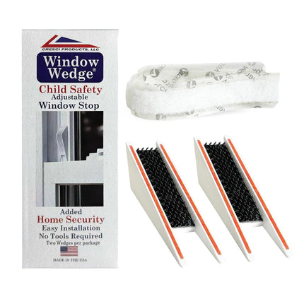 Window Wedge, Window Stopper to Baby Proof and Child Proof Providing Safety for Baby, Window Security and Overall Better Home Security (2 Total, 1 Two Pack)
