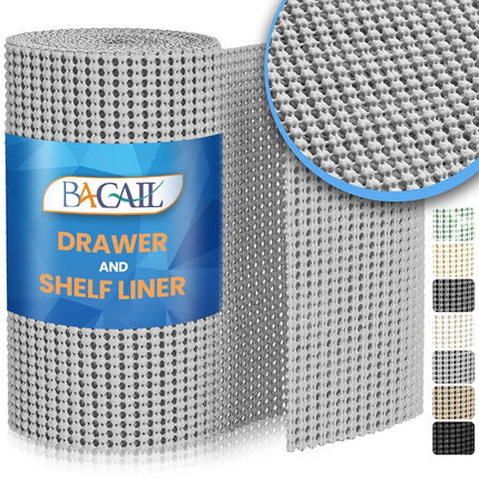 BAGAIL Non-Adhesive Shelf Liner, Thick Strong Grip