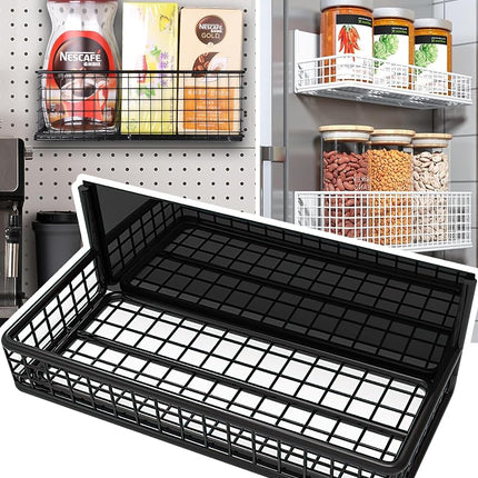 Magnetic Shelf Fridge Basket Bin for Washer Dryer 