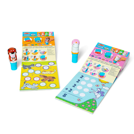 Melissa & Doug Sticker WOW!� Dog and Unicorn Bundle: 2 Activity Pads, 2 Sticker Stampers, 600 Stickers