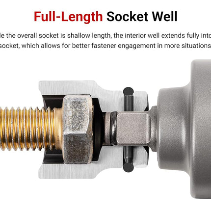 TEKTON 3/4 Inch Drive x 1-3/8 Inch 6-Point Impact Socket | SID32035