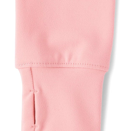 The Children's Place Girls' Active Full Zip Hooded Jacket, Fuzzy Pink, XX-Large