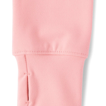 The Children's Place Girls' Active Full Zip Hooded Jacket, Fuzzy Pink, XX-Large