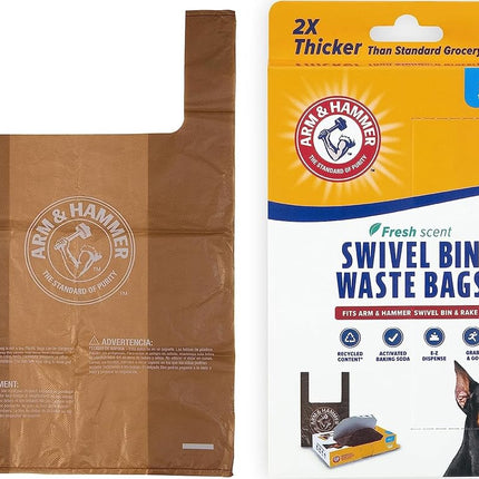 Arm & Hammer Swivel Bin Waste Bags, Penny, 20-Pack