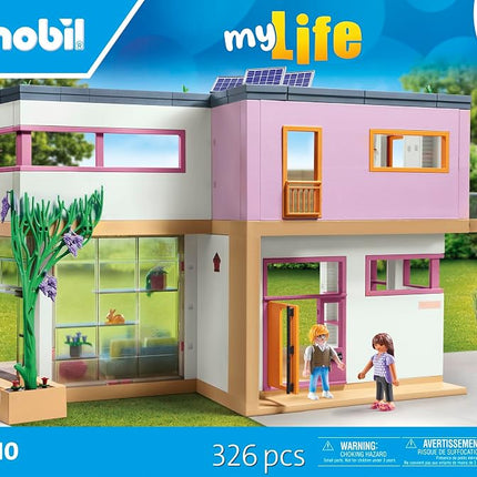 Playmobil 71607 myLife: Living House with winter garden, with two figures and a sticker sheet, made from over 80% recycled and bio-based materials, detailed play sets suitable for children ages 4+