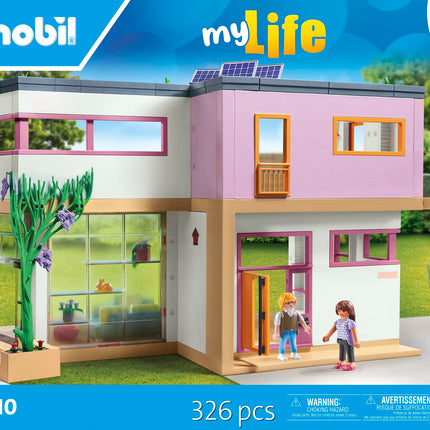 Playmobil 71607 myLife: Living House with winter garden, with two figures and a sticker sheet, made from over 80% recycled and bio-based materials, detailed play sets suitable for children ages 4+