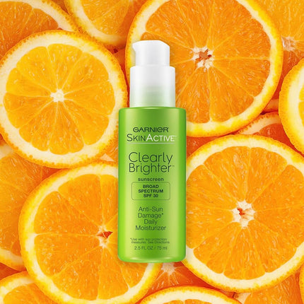 Garnier Skin Active Clearly Brighter Anti-Sun Damage Daily Moisturizer with Broad Spectrum SPF 30 2.5 fl. oz