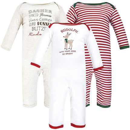 Hudson Baby Combinaison unisexe pour enfant en coton, renne Rodolphe, 9-12 mois