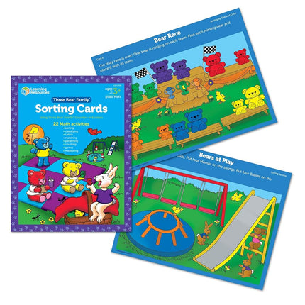 Learning Resources (UK Direct Account LER0757 The Original Three Family Sort, Pattern & Play Set Classroom Supplies with Compare Bears Maths Counters