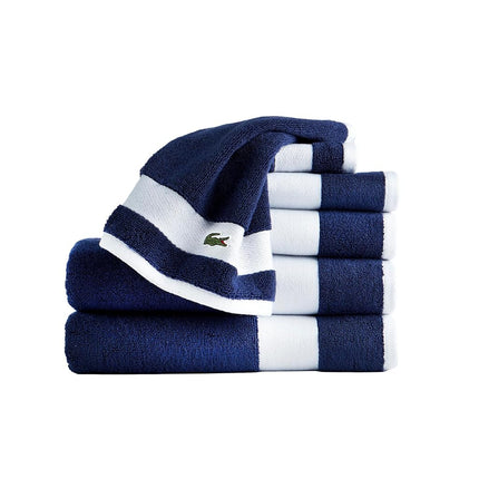 Lacoste Sport Stripe 6-Piece Luxury Cotton Towel S