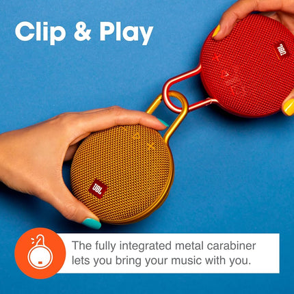 JBL Clip 3 Portable Waterproof Wireless Bluetooth Speaker | Mustard Yellow