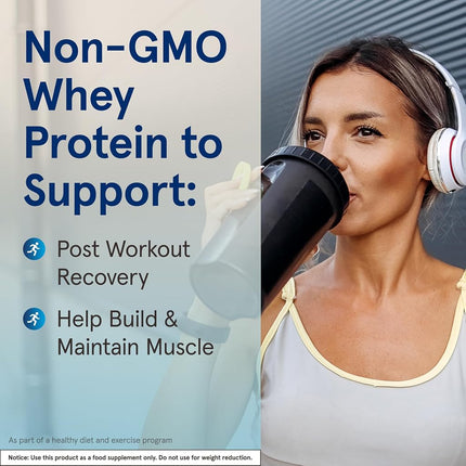 Jarrow Formulas Whey Protein, Supports Muscle Development, Unflavored, 32 oz.
