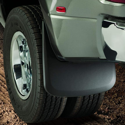 Husky Liners - 57181 Fits 2010-18 Dodge Ram 3500 - with OEM Fender Flares - DUAL REAR WHEELS Custom Dually Rear Mud Guards Black