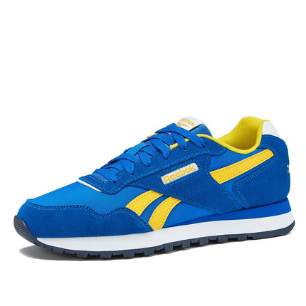 Reebok Unisex's Glide Sneaker, Optimum Blue/Golden Haze/White, 3.5 UK