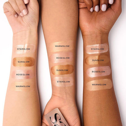 Saie Glowy Super Gel Lightweight Illuminator - Luminizer and Makeup Primer for Glowing Skin - Enriched with Vitamin C + Hydrating Squalane Oil - Starglow (1 oz)