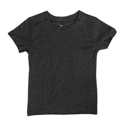 HonestBaby Multipack Short Sleeve T-Shirt Tee 100% Organic Cotton Infant Baby, Toddler, Little Kids Boys, Girls, Unisex, Gray Ombre, 0-3 Months
