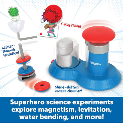 Learning Resources STEM Explorers Superhero Science, Science Kit for 6 Year Old Girls and Boys, Includes 10 Experiments