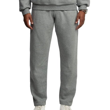 Fruit of the Loom Eversoft Fleece Joggers with Pockets, Relaxed Fit, Moisture Wicking, Breathable, Tapered Sweatpants, Grey Heather, XXL