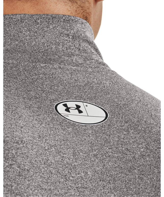 Under Armour Men's UA CG Armour Comp Mock, Men's Base Layer with a Polo Neck, Thermal Long Sleeve Top for Winter Running and Skiing with Anti-Odour Technology