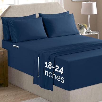 Elegant Comfort Luxury Soft 6-Piece 1500 Premium H