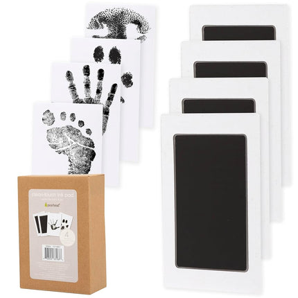 Pearhead 4-Pack Clean-Touch Ink Pad Kit, Mess-Free