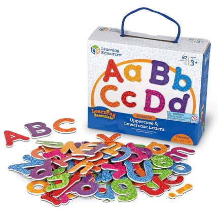 Recursos de aprendizaje Letras magnéticas mayúsculas y minúsculas (juego de 82)