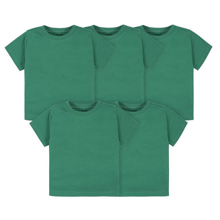 Gerber Baby Toddler 5-Pack Solid Short Sleeve T-Sh