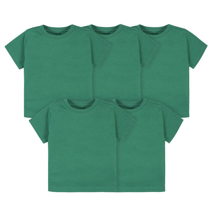 Gerber Baby Toddler 5-Pack Solid Short Sleeve T-Sh