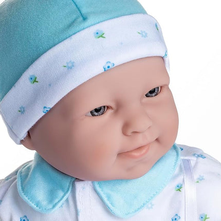 JC TOYS - 51 cm La Baby Doll Has Soft and Washable Body, Magic Bottle and Pacifier, Blue, Designed in Spain, +2 years old