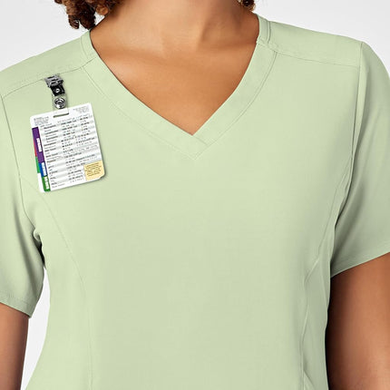 WonderWink Women's V-Neck Scrub Top, Fresh Mint, X-Large