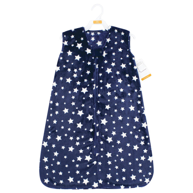 Saco de dormir, bolsa, manta de felpa unisex Hudson Baby, Estrellas azul marino, 6-12 meses