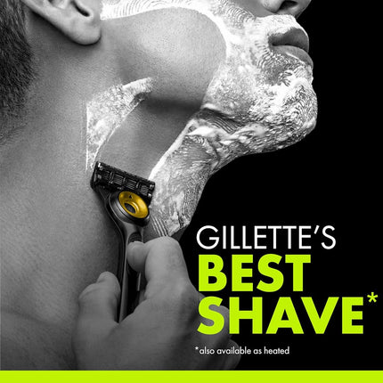 Gillette Labs Custom NFL Steelers Edition Men's Shaver Razor - 1 Handle, 4 Razor Refills and Magnetic Stand, Holiday Gifts for Men, GilletteLabs with Peeling Sticks