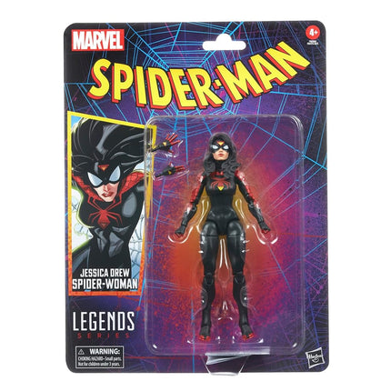 Marvel Hasbro Legends Series Jessica Drew Spider-Woman, Spider-Man Legends Collectible 6 Inch Action Figures