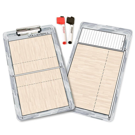 GoSports Volleyball Coaches Boards - 2 Sided Premium Dry Erase Clipboards