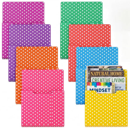 Gilprop 8 Pack Magnetic File Folder Holder for Whi