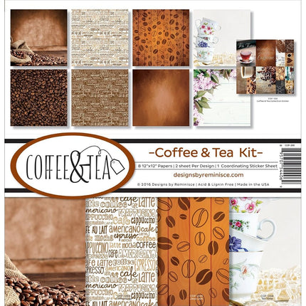 Reminisce Coffee & Tea Scrapbook Collection Kit
