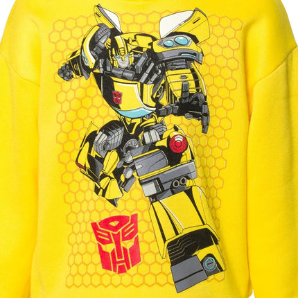 Transformers Optimus Prime Bumblebee Hoodie Sweatpants for Toddlers to Big Kids, yellow / black, 2 Years