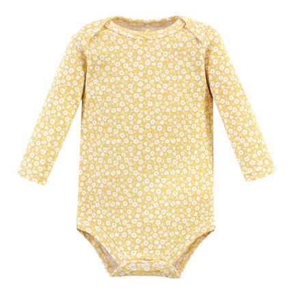 Hudson Baby Unisex Baby Unisex Baby Cotton Long-sleeve Bodysuits, Bonita, Preemie, Bonita 5 Pack, Preemie