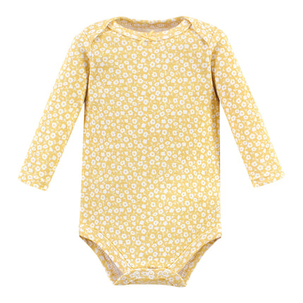 Hudson Baby Unisex Baby Unisex Baby Cotton Long-sleeve Bodysuits, Bonita, Preemie, Bonita 5 Pack, Preemie