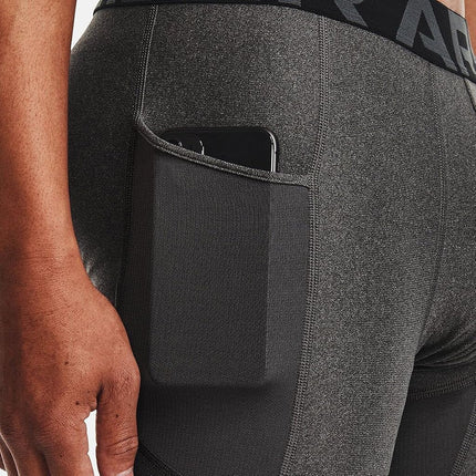 Under Armour Men's Armour HeatGear 3/4 Leggings, Carbon Heather (090)/Black, 3X-Large Tall