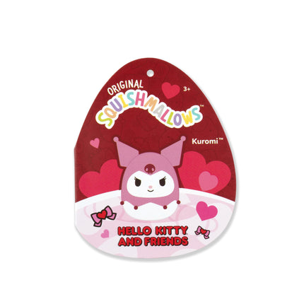 Squishmallows Original Sanrio 20 cm Kuromi + 20 cm My Melody – Peluches officielles Jazwares Saint-Valentin, lot de 2