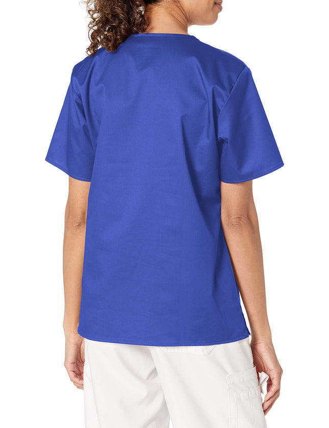 WonderWink Women's University of Kentucky V-Neck Top, Galaxy Blue, X-Small