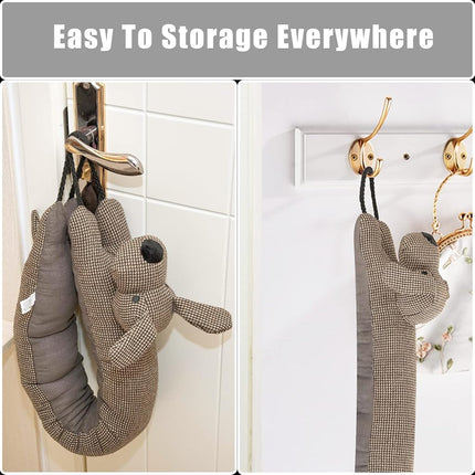 Marwood Decorative Wind Stopper 106cm Door & Window Draft Stopper Snake Noise Blocker Brown Dog 42"