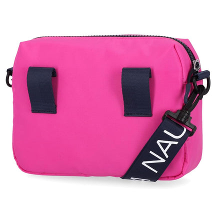 Nautica Nylon Bean Crossbody/Belt Bag with Adjustable Shoulder Strap, Hot Pink, Hot Pink