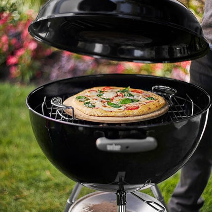 Weber 8836 Gourmet BBQ System Pizza Stone with Carry Rack,16.7" Long