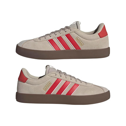 adidas Men's Vl Court 3.0 Wonder Beige/Better Scarlet/Core White 5.5 UK 38 2/3 EU